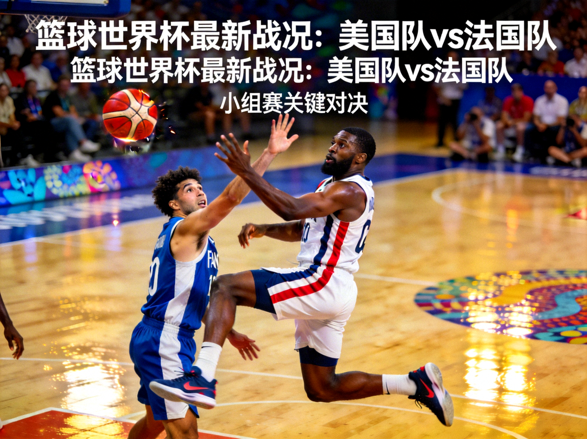 篮球世界杯最新战况：美国队对阵法国队精彩瞬间